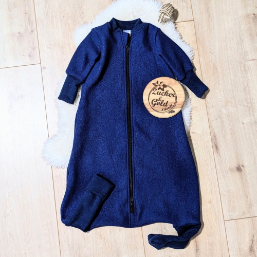 Woll-Schlafsack mit Füßen und Ärmeln aus Premium-Merinowalk