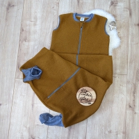 Woll-Schlafsack mit Füßen aus Premium-Merinowalk